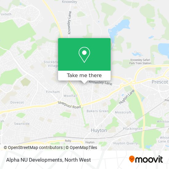 Alpha NU Developments map