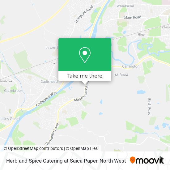 Herb and Spice Catering at Saica Paper map