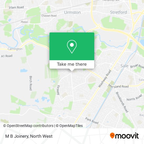 M B Joinery map
