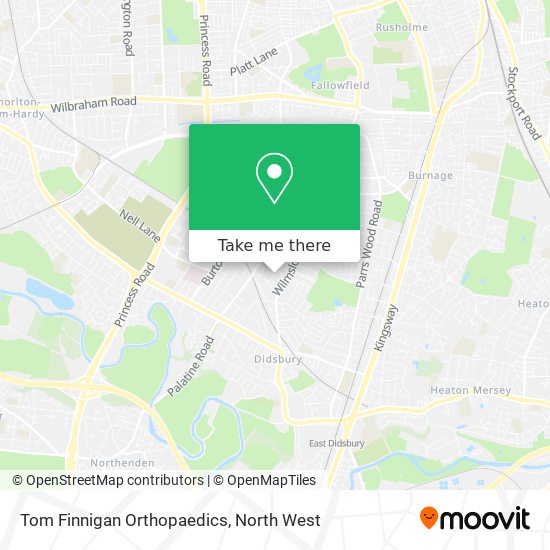 Tom Finnigan Orthopaedics map