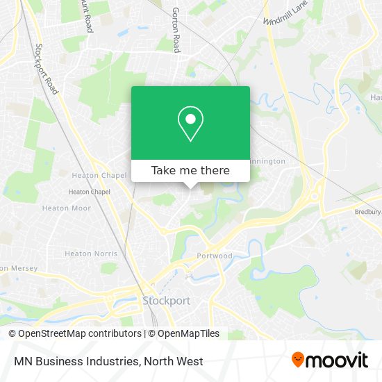 MN Business Industries map
