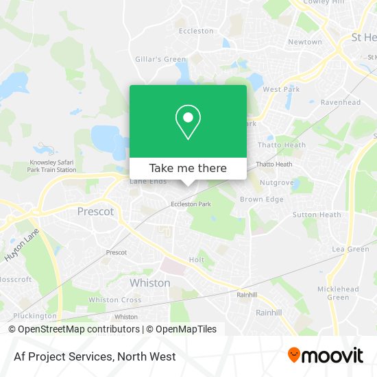 Af Project Services map