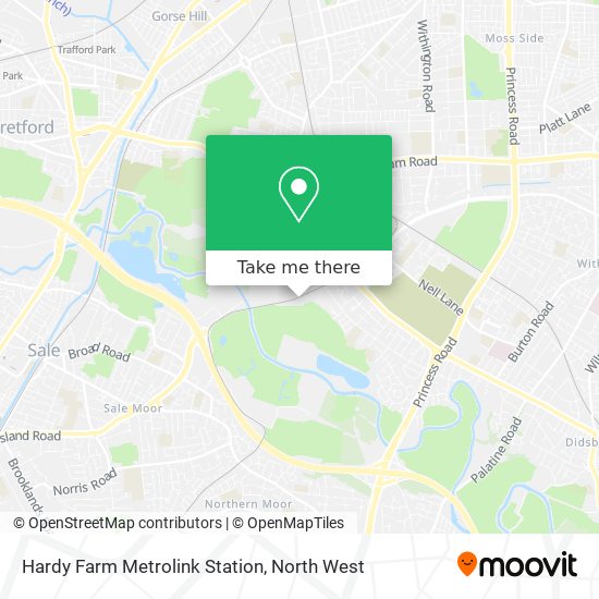 Hardy Farm Metrolink Station map