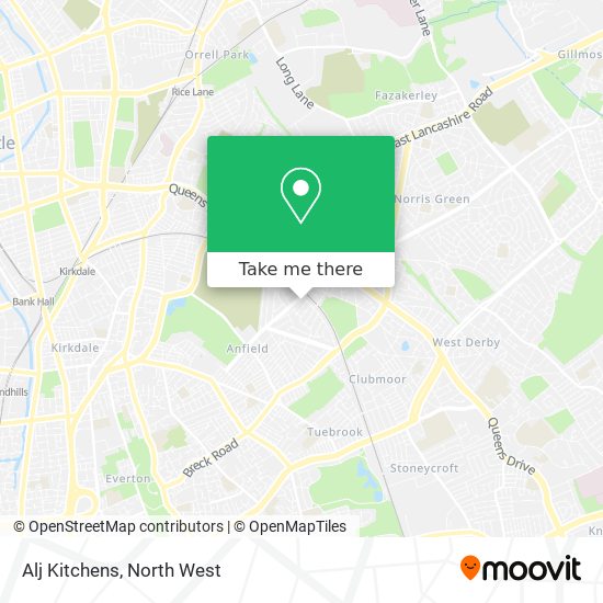 Alj Kitchens map