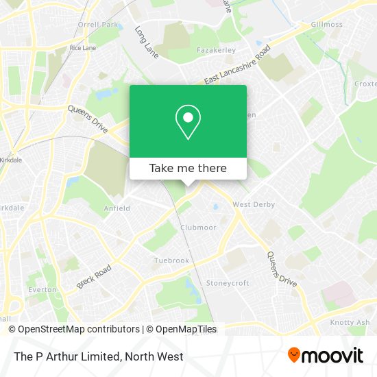 The P Arthur Limited map