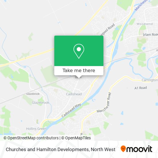 Churches and Hamilton Developments map