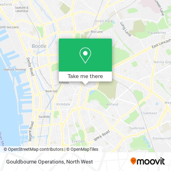 Gouldbourne Operations map