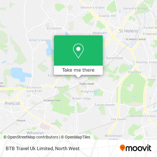 BTB Travel Uk Limited map