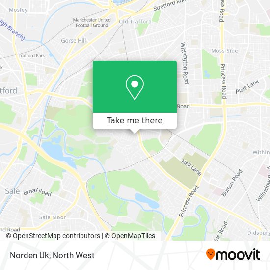 Norden Uk map