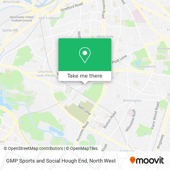 GMP Sports and Social Hough End map