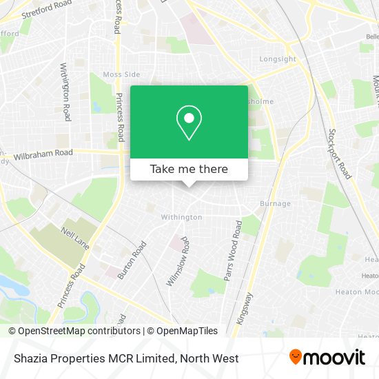 Shazia Properties MCR Limited map