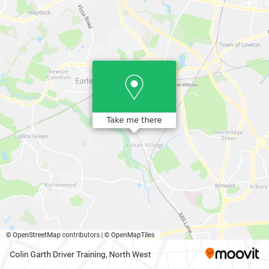 Colin Garth Driver Training map