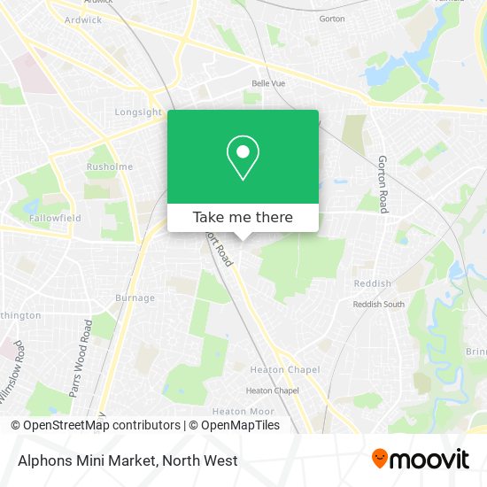 Alphons Mini Market map