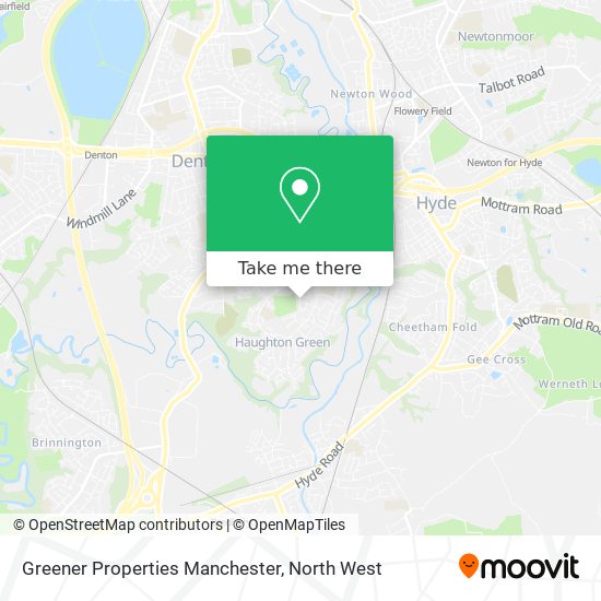 Greener Properties Manchester map