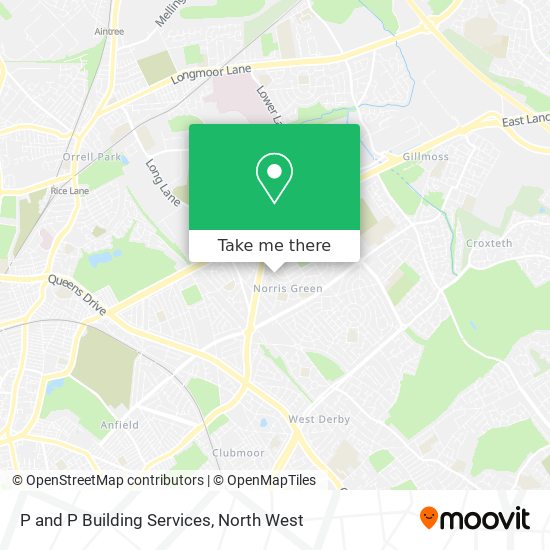 P and P Building Services map