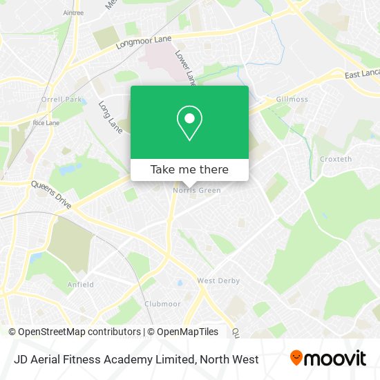 JD Aerial Fitness Academy Limited map
