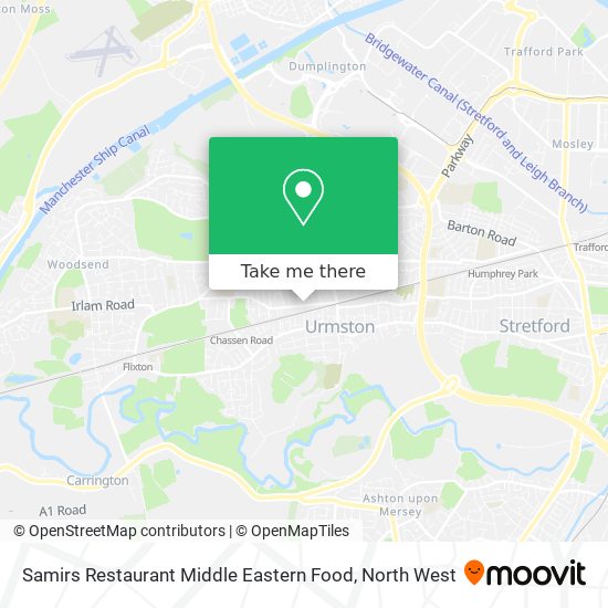 Samirs Restaurant Middle Eastern Food map