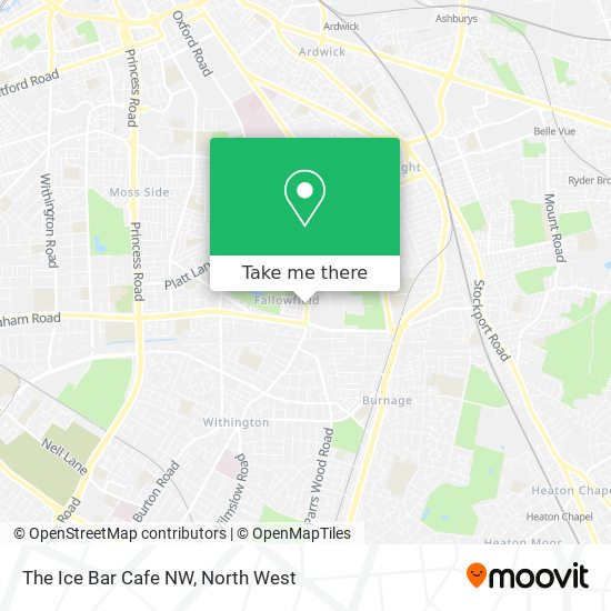 The Ice Bar Cafe NW map