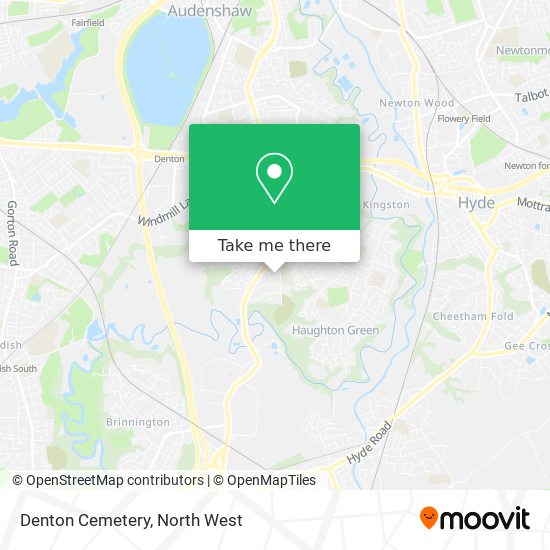 Denton Cemetery map