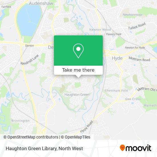 Haughton Green Library map