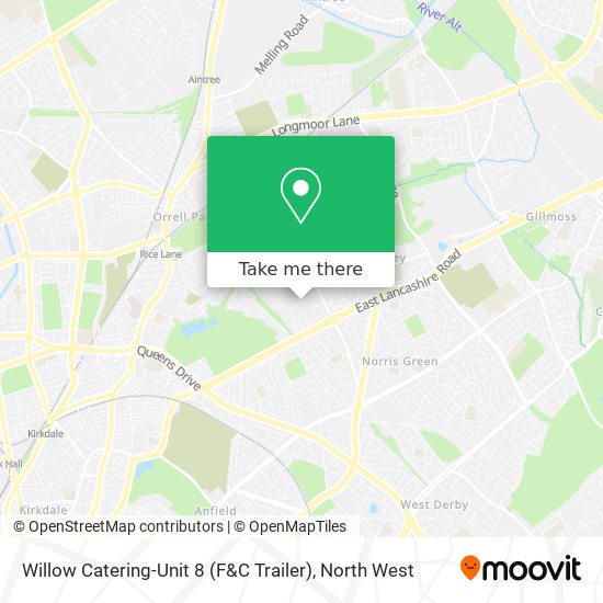 Willow Catering-Unit 8 (F&C Trailer) map