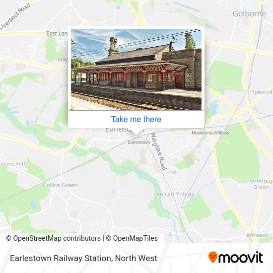 Earlestown Railway Station map