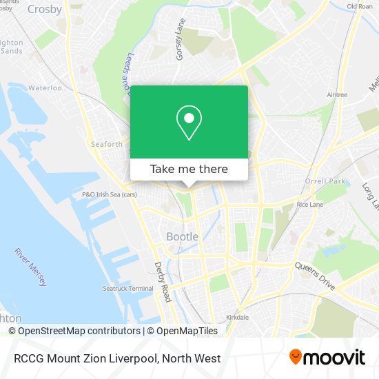 RCCG Mount Zion Liverpool map