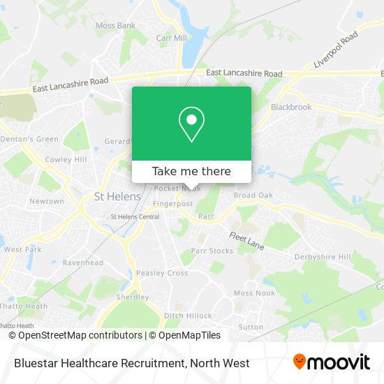 Bluestar Healthcare Recruitment map
