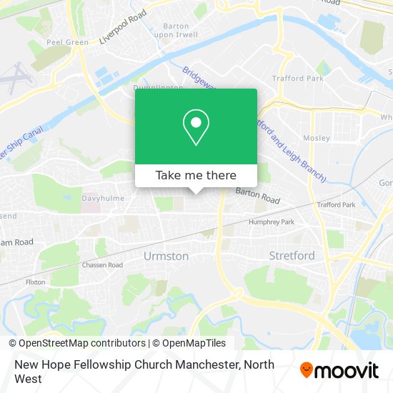 New Hope Fellowship Church Manchester map