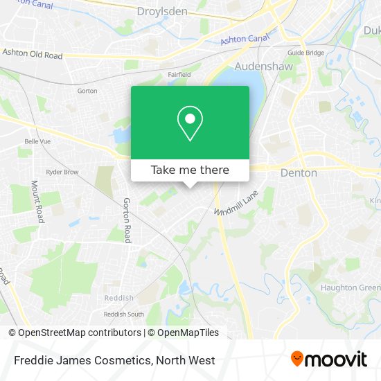 Freddie James Cosmetics map