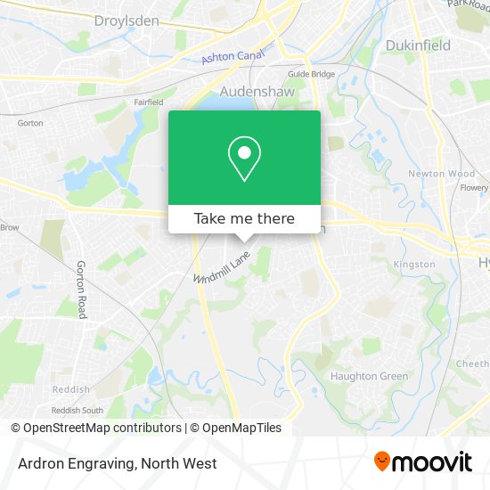 Ardron Engraving map