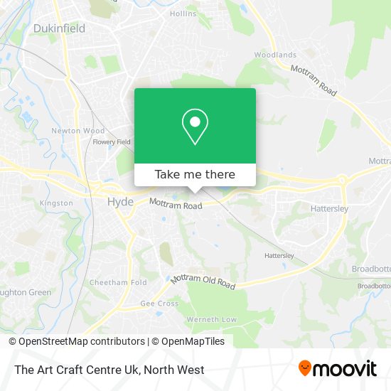 The Art Craft Centre Uk map
