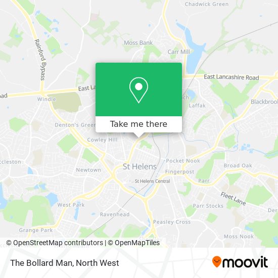The Bollard Man map
