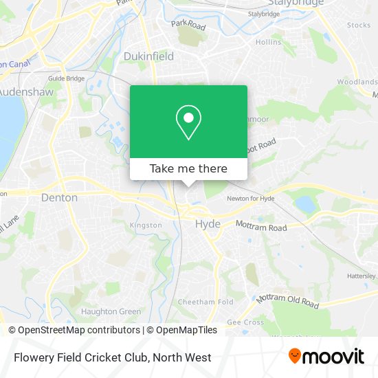 Flowery Field Cricket Club map