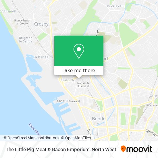 The Little Pig Meat & Bacon Emporium map