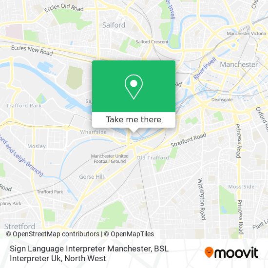 Sign Language Interpreter Manchester, BSL Interpreter Uk map