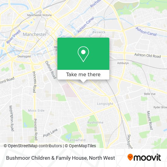 Bushmoor Children & Family House map