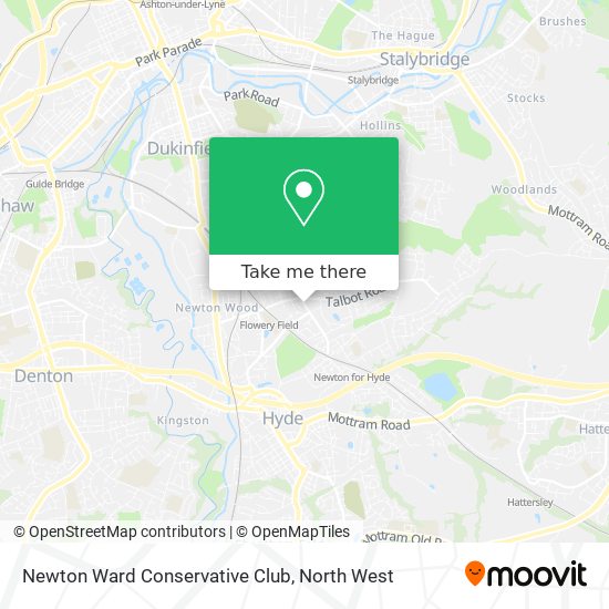 Newton Ward Conservative Club map