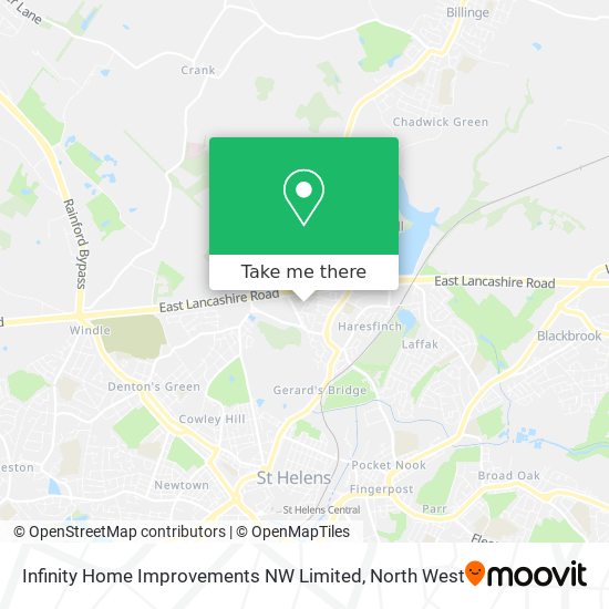 Infinity Home Improvements NW Limited map