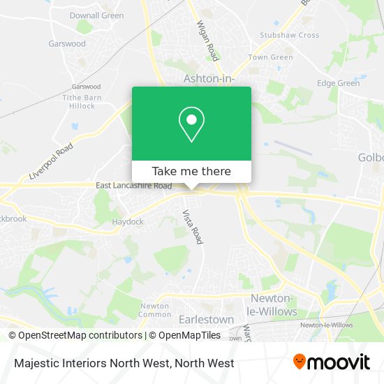 Majestic Interiors North West map