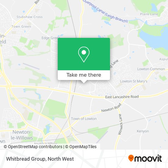 Whitbread Group map