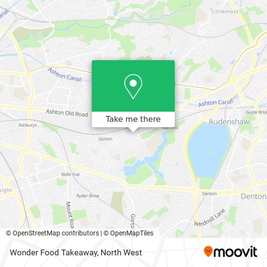Wonder Food Takeaway map