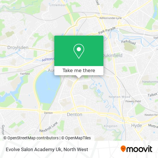 Evolve Salon Academy Uk map