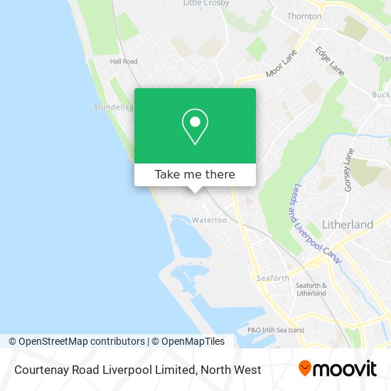 Courtenay Road Liverpool Limited map