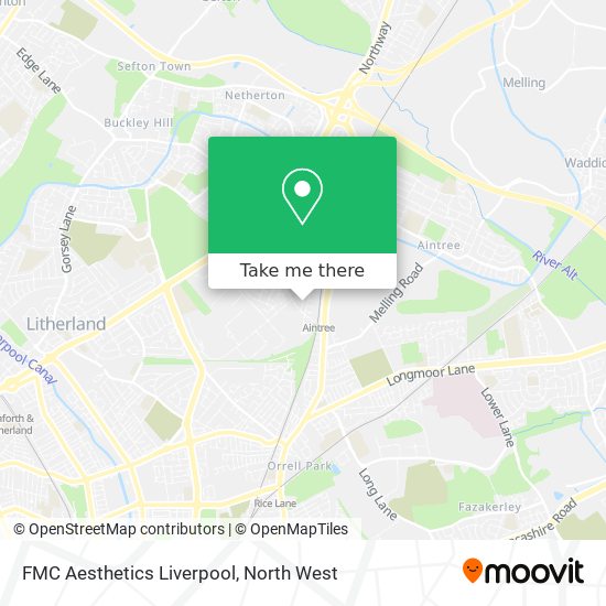 FMC Aesthetics Liverpool map
