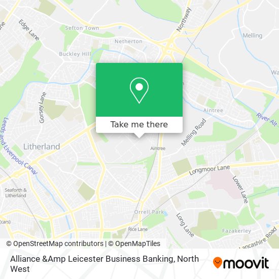 Alliance &Amp Leicester Business Banking map