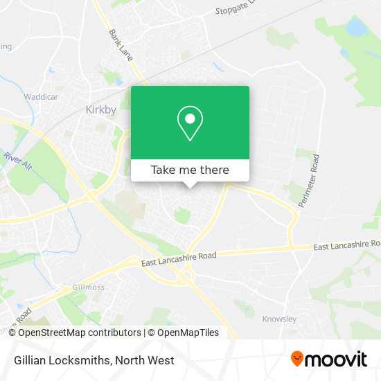 Gillian Locksmiths map