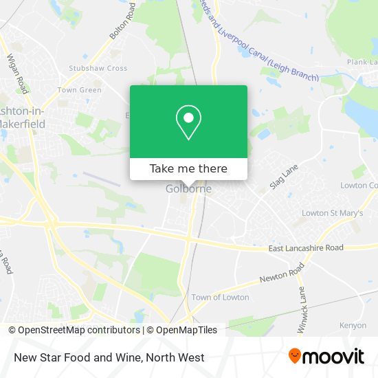 New Star Food and Wine map