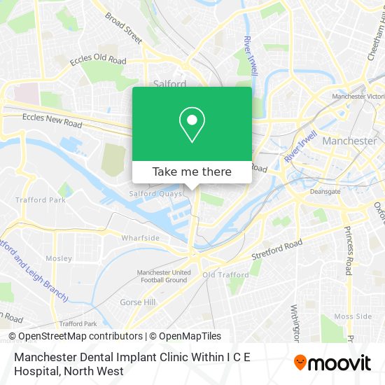 Manchester Dental Implant Clinic Within I C E Hospital map