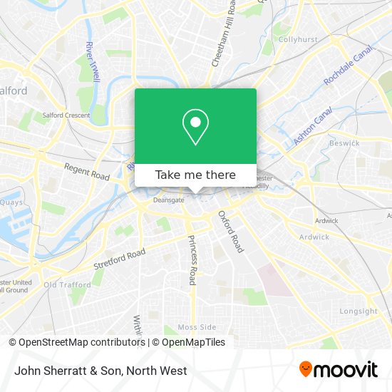 John Sherratt & Son map
